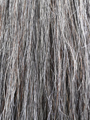Detalle del pelo de la extensión de cola tono Light Grey